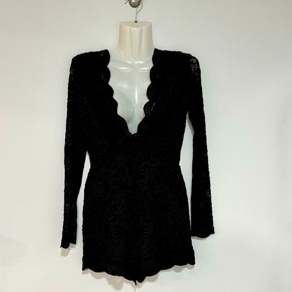 Bebe | Lace | Mesh | Romper - Picture 1 of 3